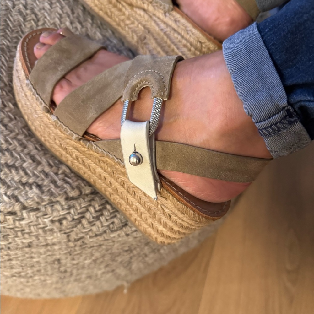 RAG and BONE 
Tan Suede Wedges